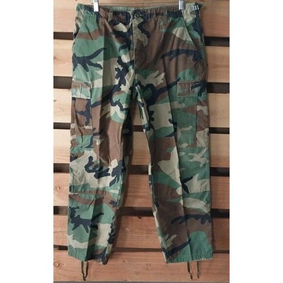 Vtg Propper Woodland Camouflage Combat Uniform Pants Size Medium-Short READ DESC - Picture 1 of 15
